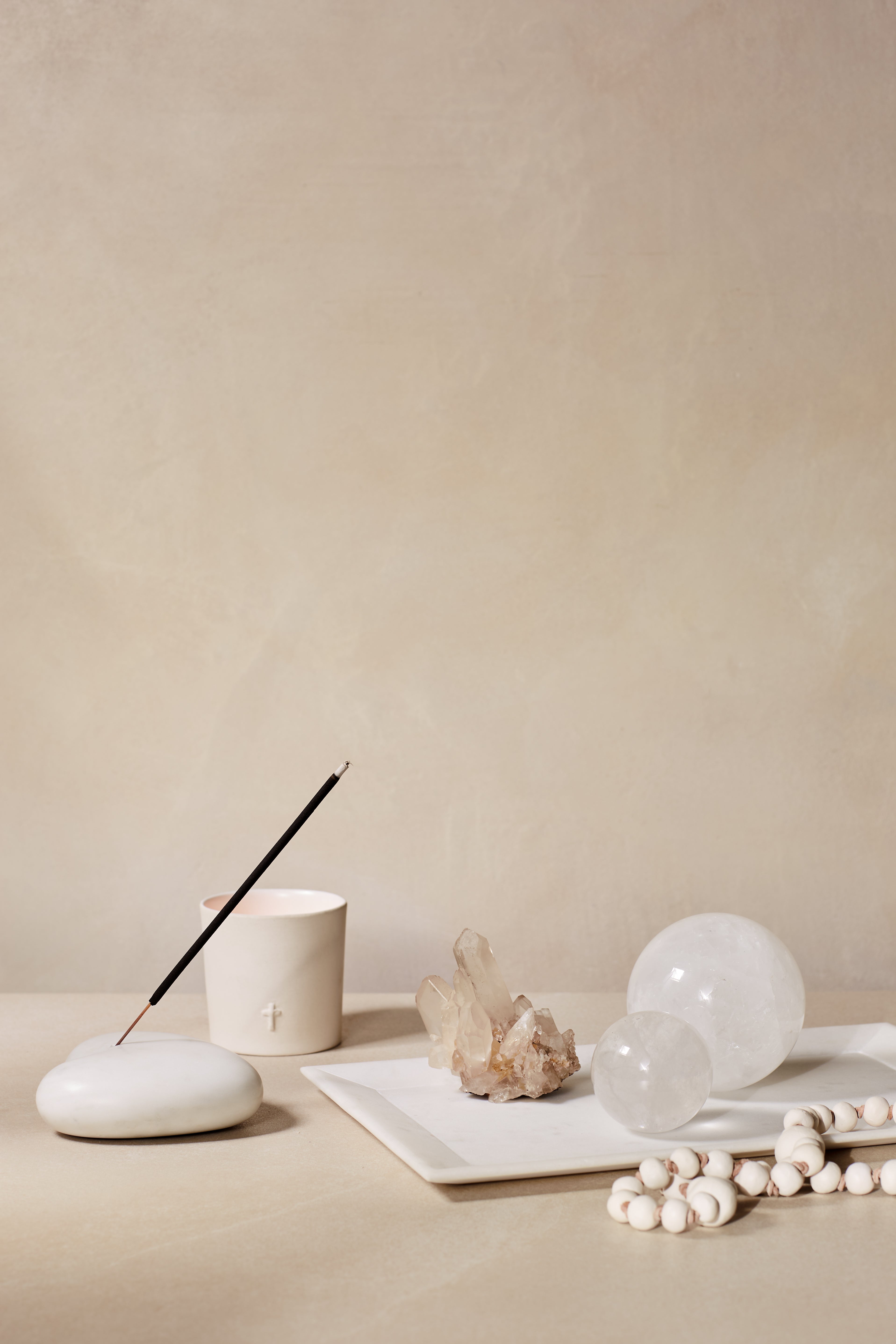 Heart Pebble Incense Holder & Sticks