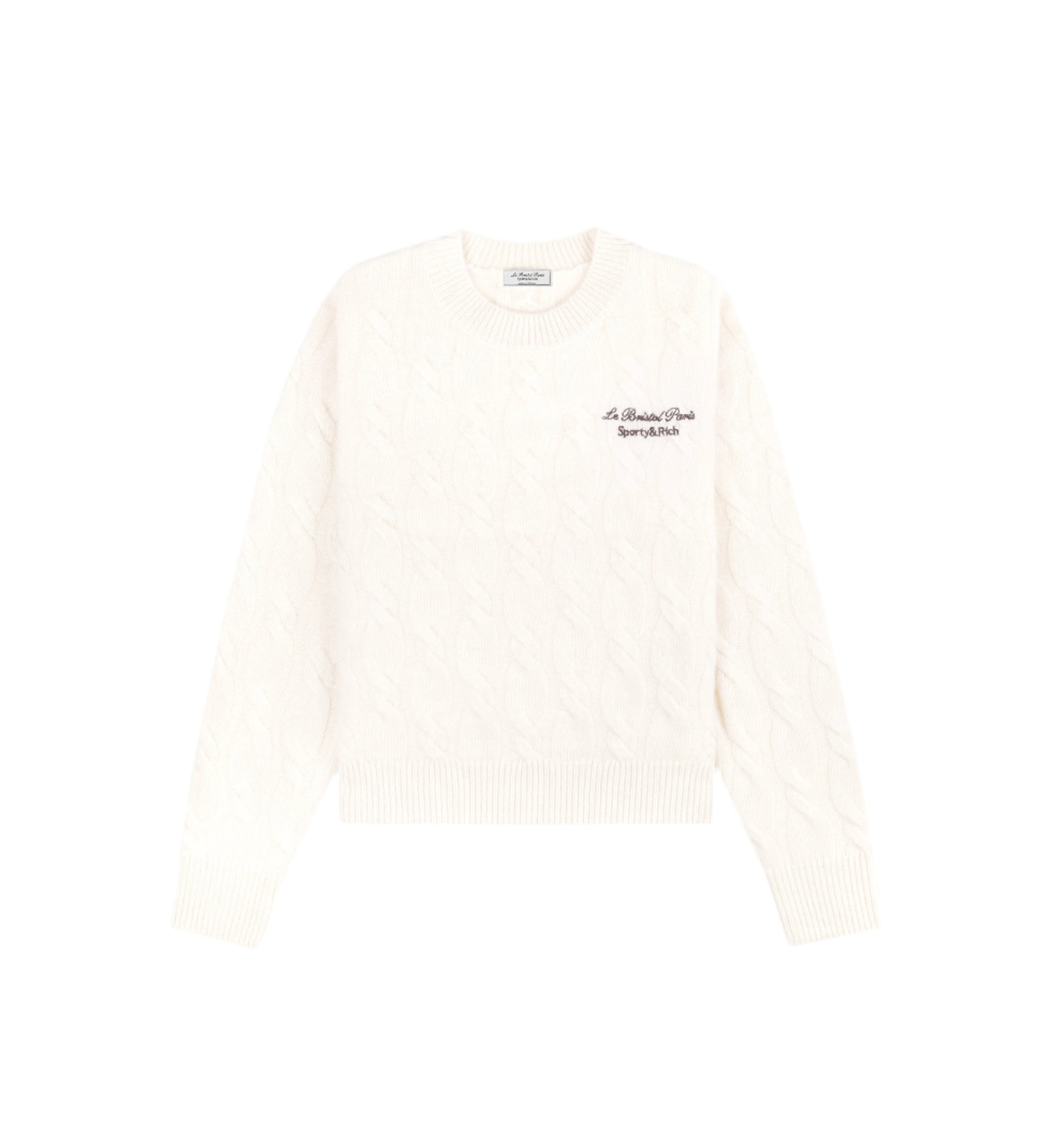 Faubourg Cable-Knit Cashmere Sweater